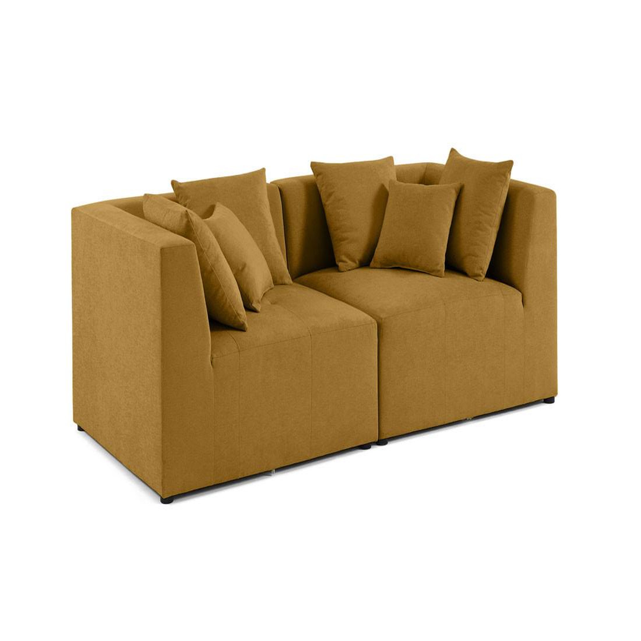 Voir la diapositive 2 : LISA DESIGN Amalfi - canapé modulable 2 places - en tissu