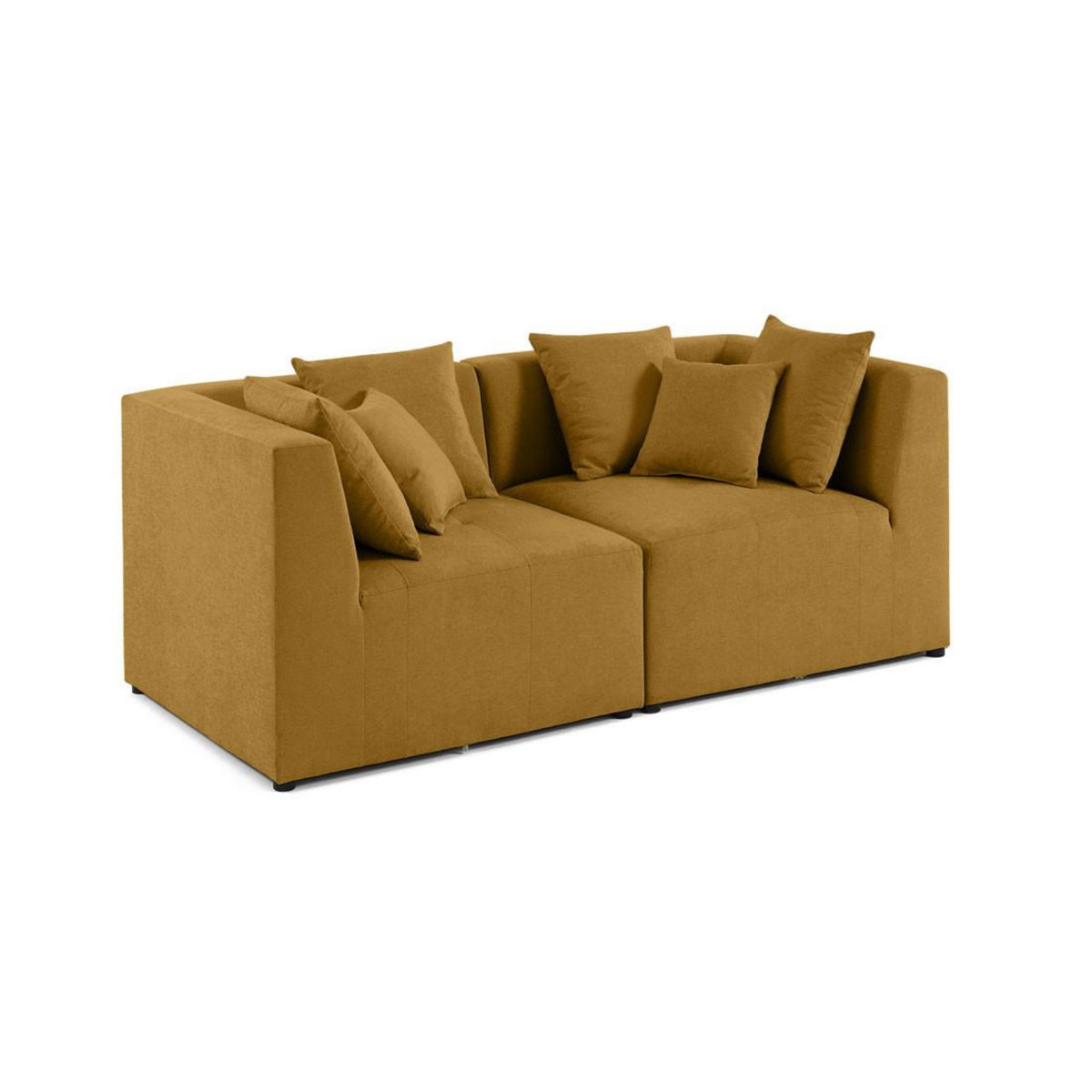 LISA DESIGN Amalfi - canapé modulable 2 places - en tissu