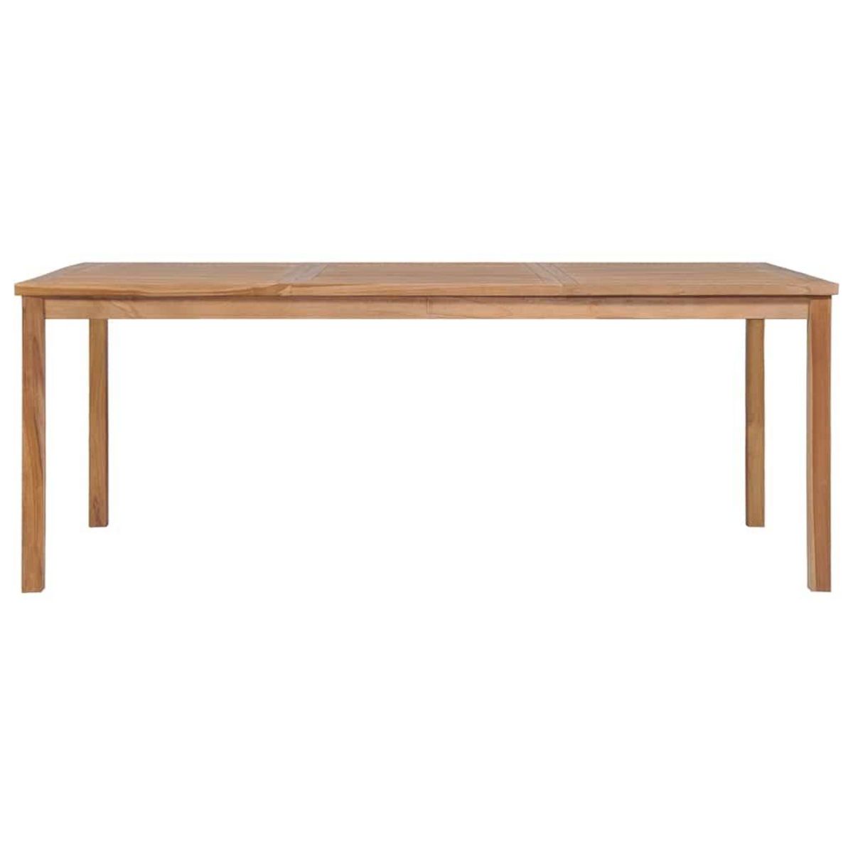 VIDAXL Table de jardin 200x100x77 cm Bois de teck solide