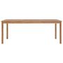 Voir la diapositive 2 : VIDAXL Table de jardin 200x100x77 cm Bois de teck solide