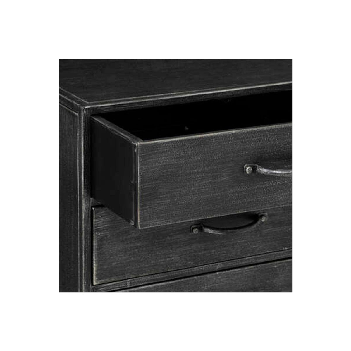 ATMOSPHERA Chiffonnier 6 Tiroirs en Métal  Sevin  96cm Gris