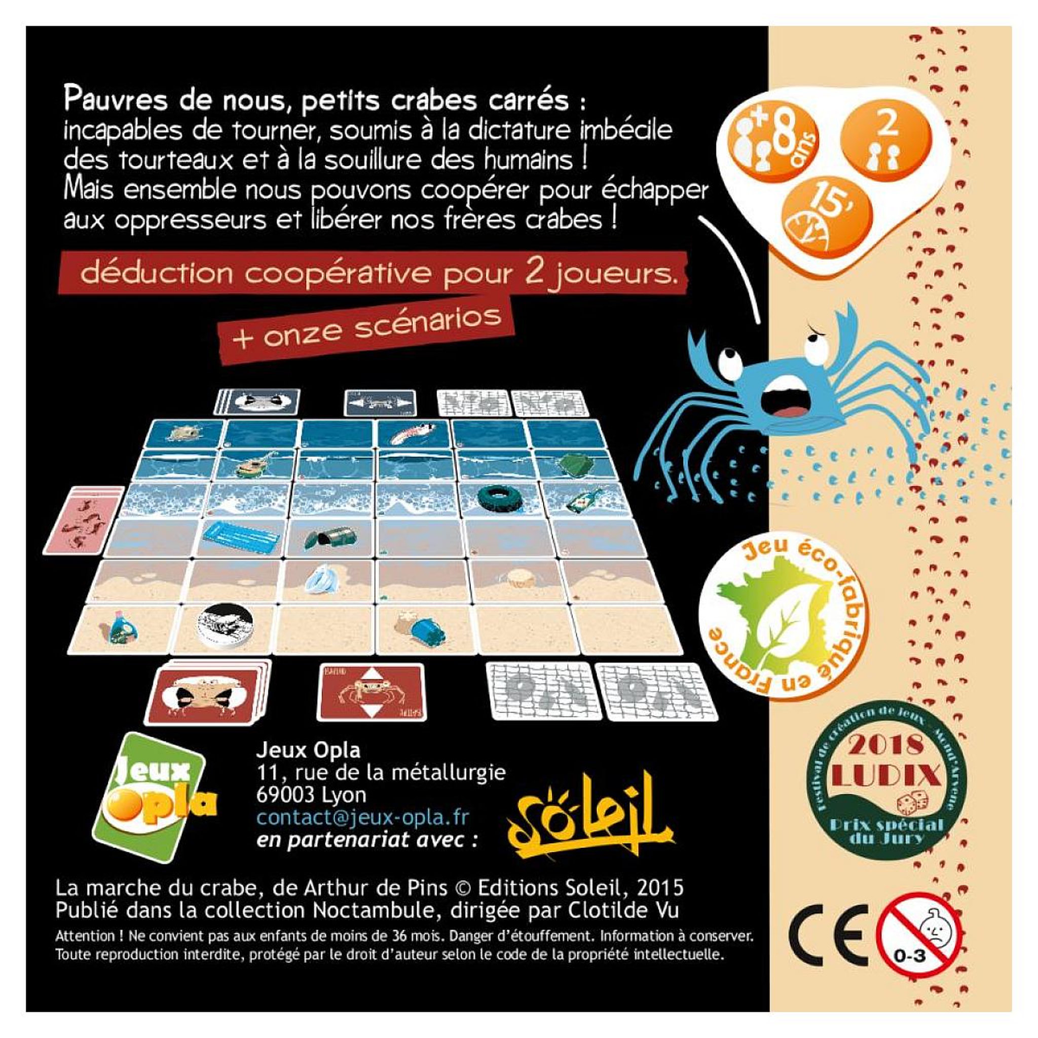 Voir la diapositive 2 : Opla La marche du crabe - Jeu de deduction