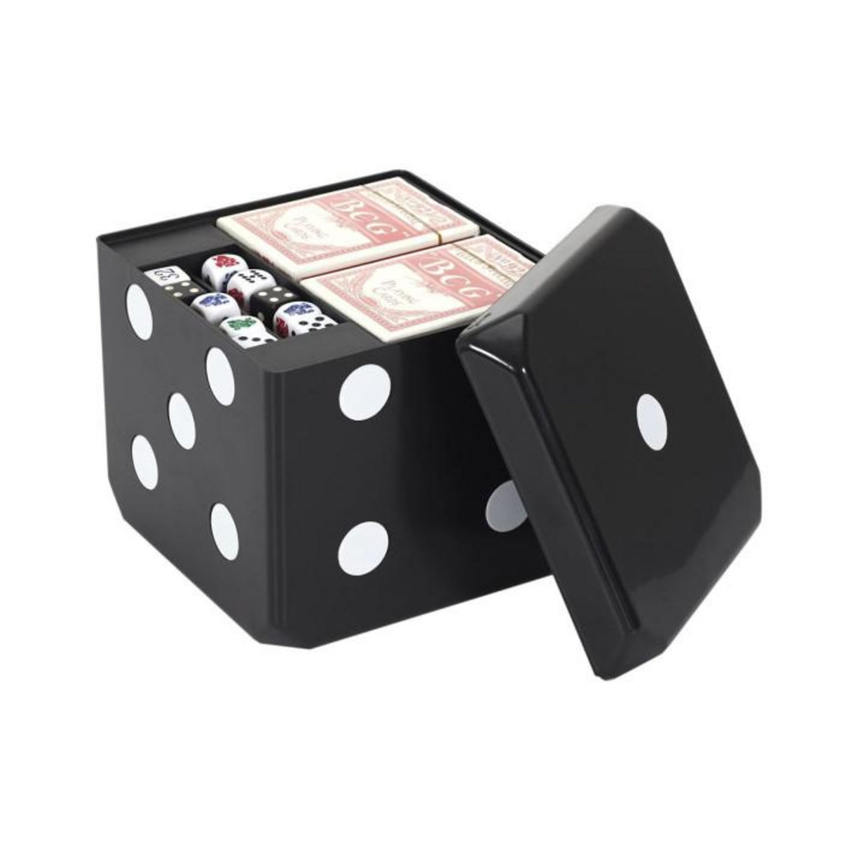 Paris Prix Cube de Jeux  6 en 1  16cm Noir & Blanc