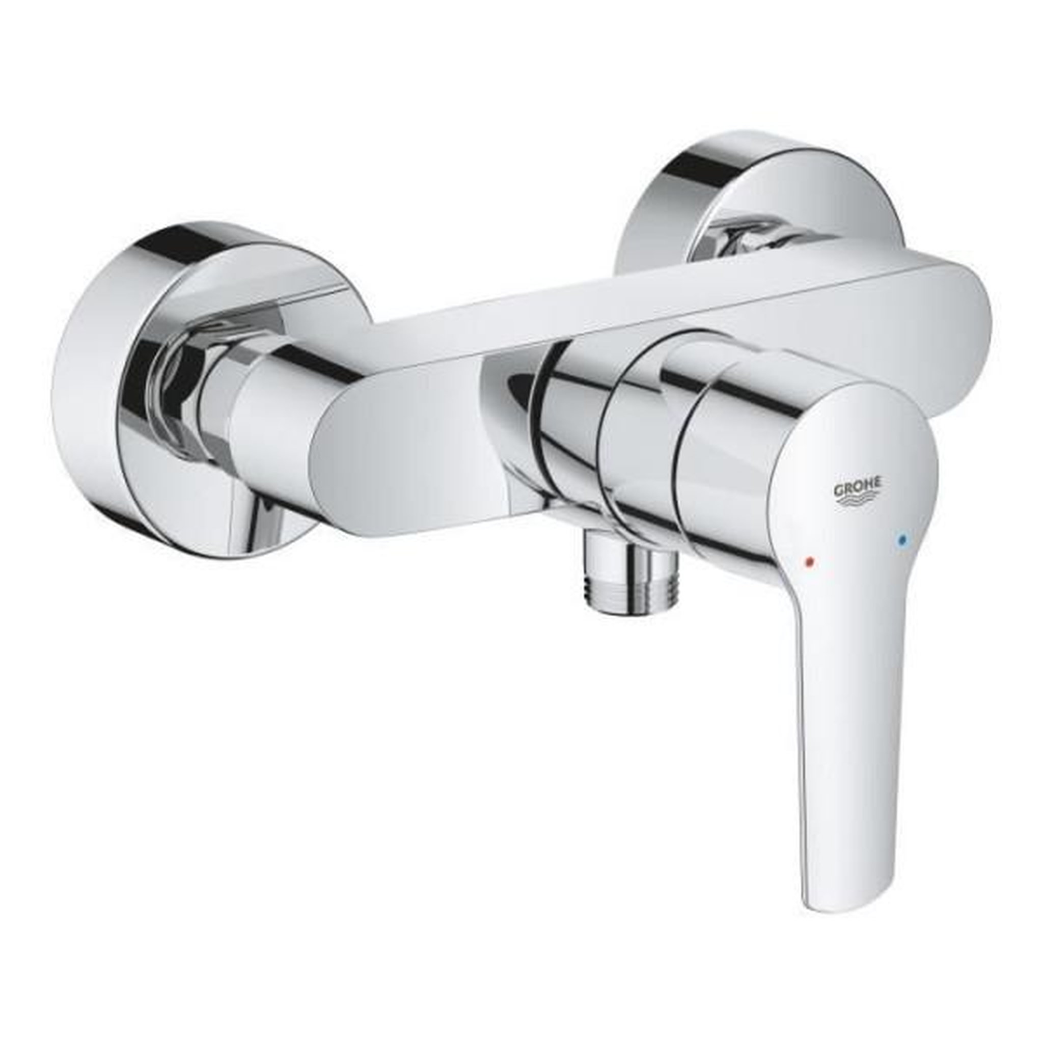 Voir la diapositive 2 : Grohe Mitigeur monocommande douche start - grohe - montage mural - raccord fileté 1/2 - chromé