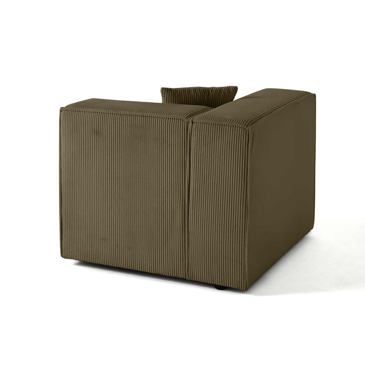 LISA DESIGN Arty - module d'assise gauche - en velours côtelé