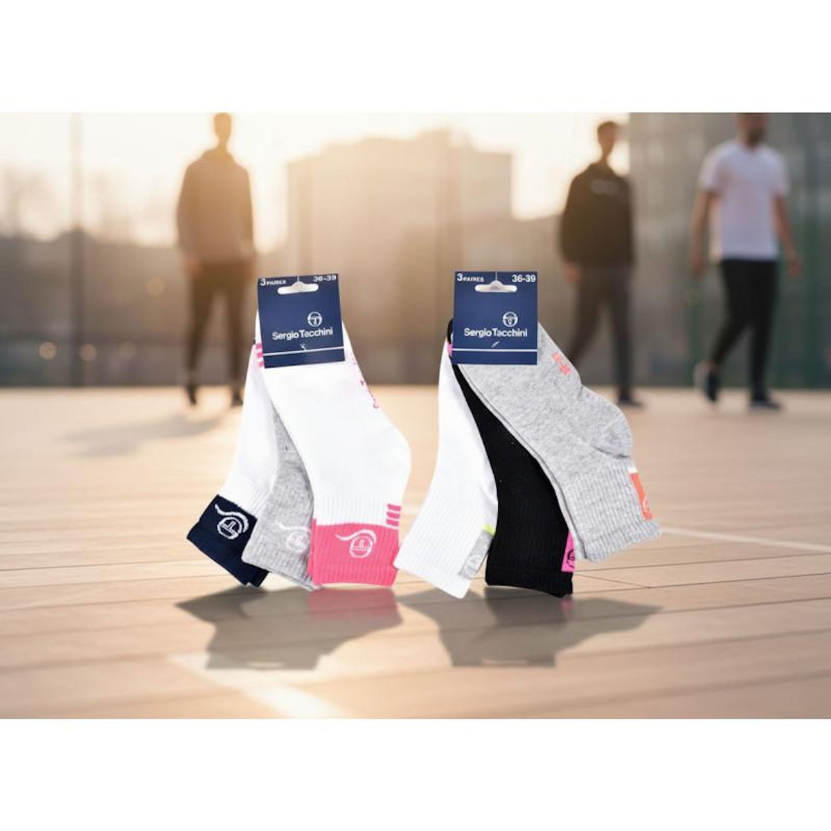SERGIO TACCHINI Sergio Tacchini Pack Chaussettes courtes Fille Quarter – Lot de 6