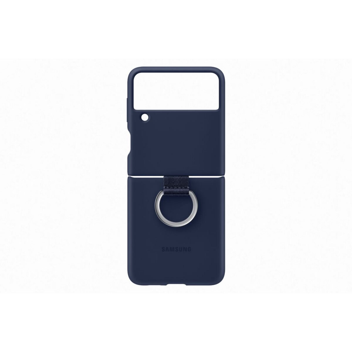 Samsung Coque Z Flip 3 Silicone anneau bleu