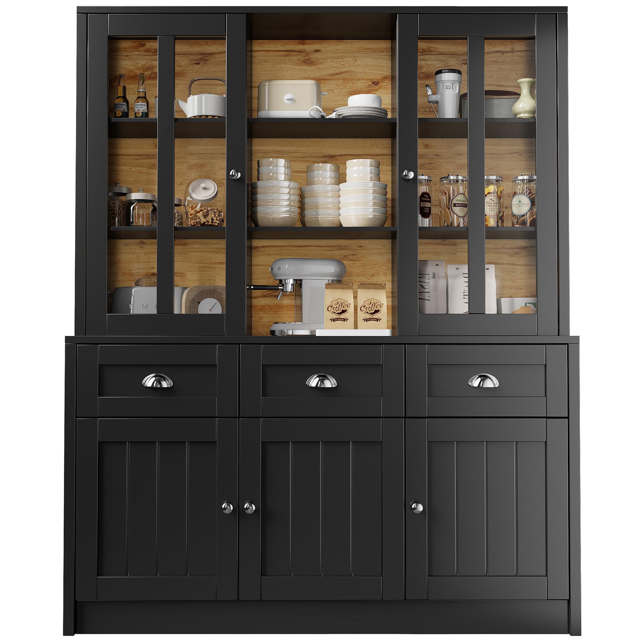 MERAX Buffet de cuisine. Coloris disponibles : Blanc, Noir