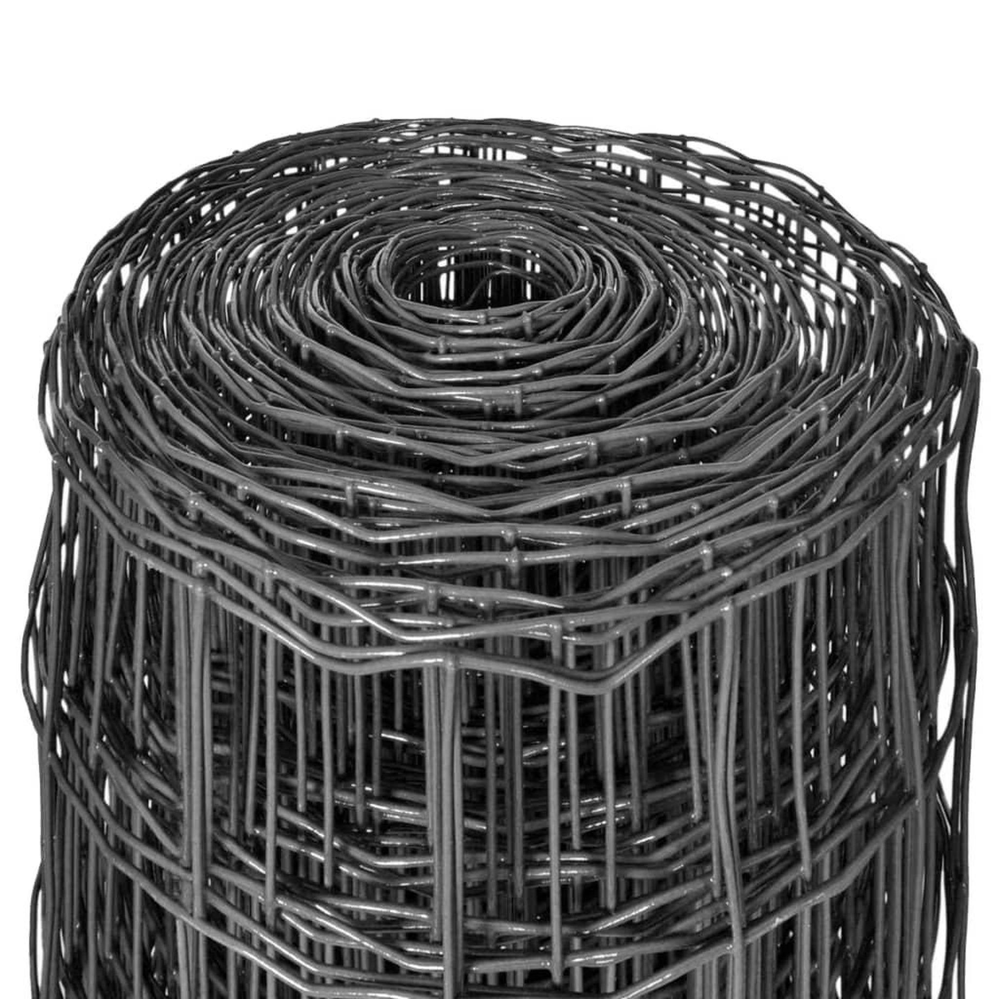 Voir la diapositive 3 : VIDAXL Cloture Euro Acier 25 x 1,2 m Gris
