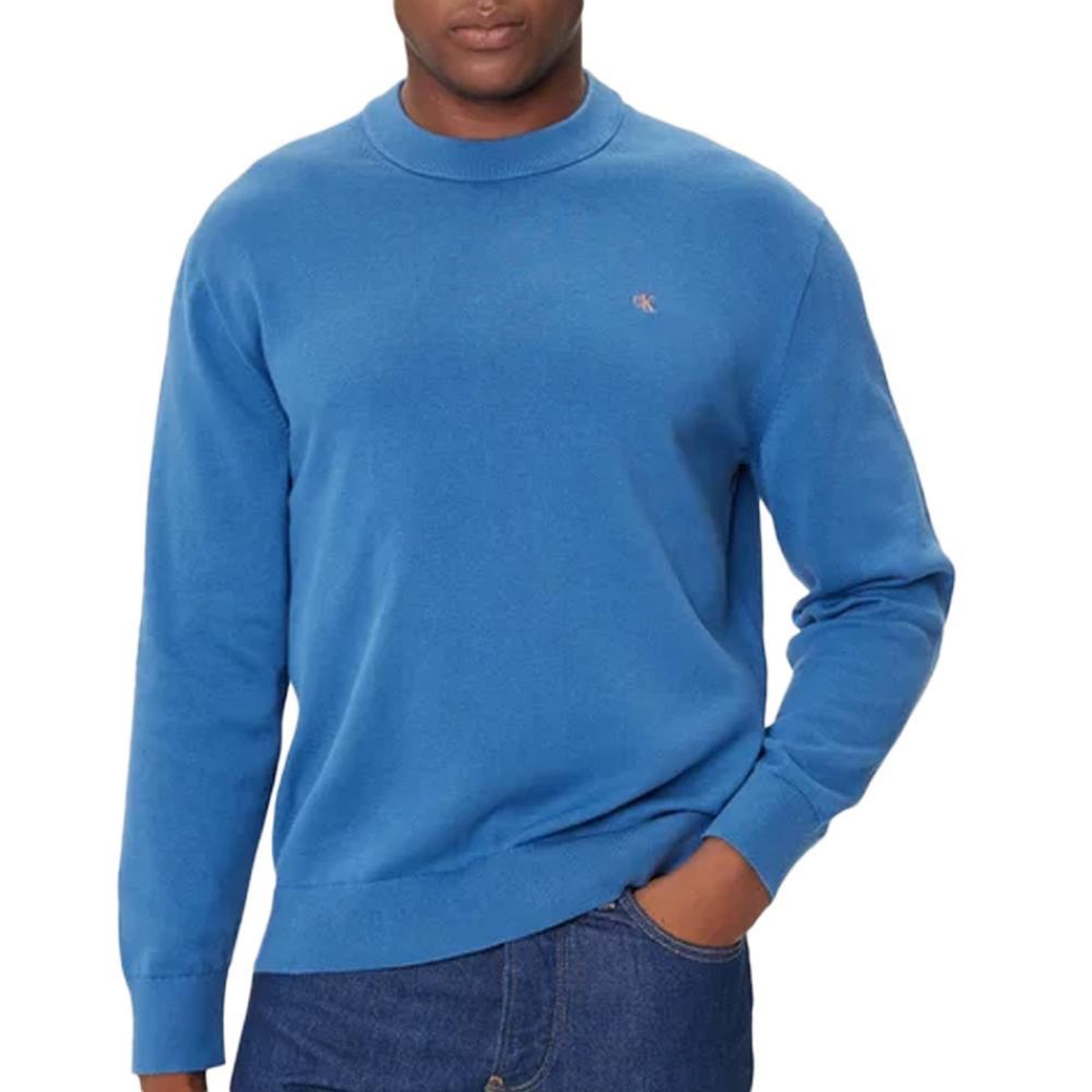 CALVIN KLEIN JEANS Sweat Bleu Homme Calvin Klein Jeans Easy. Coloris disponibles : Bleu