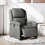 Voir la diapositive 1 : VIDAXL Fauteuil inclinable electrique Gris fonce Tissu