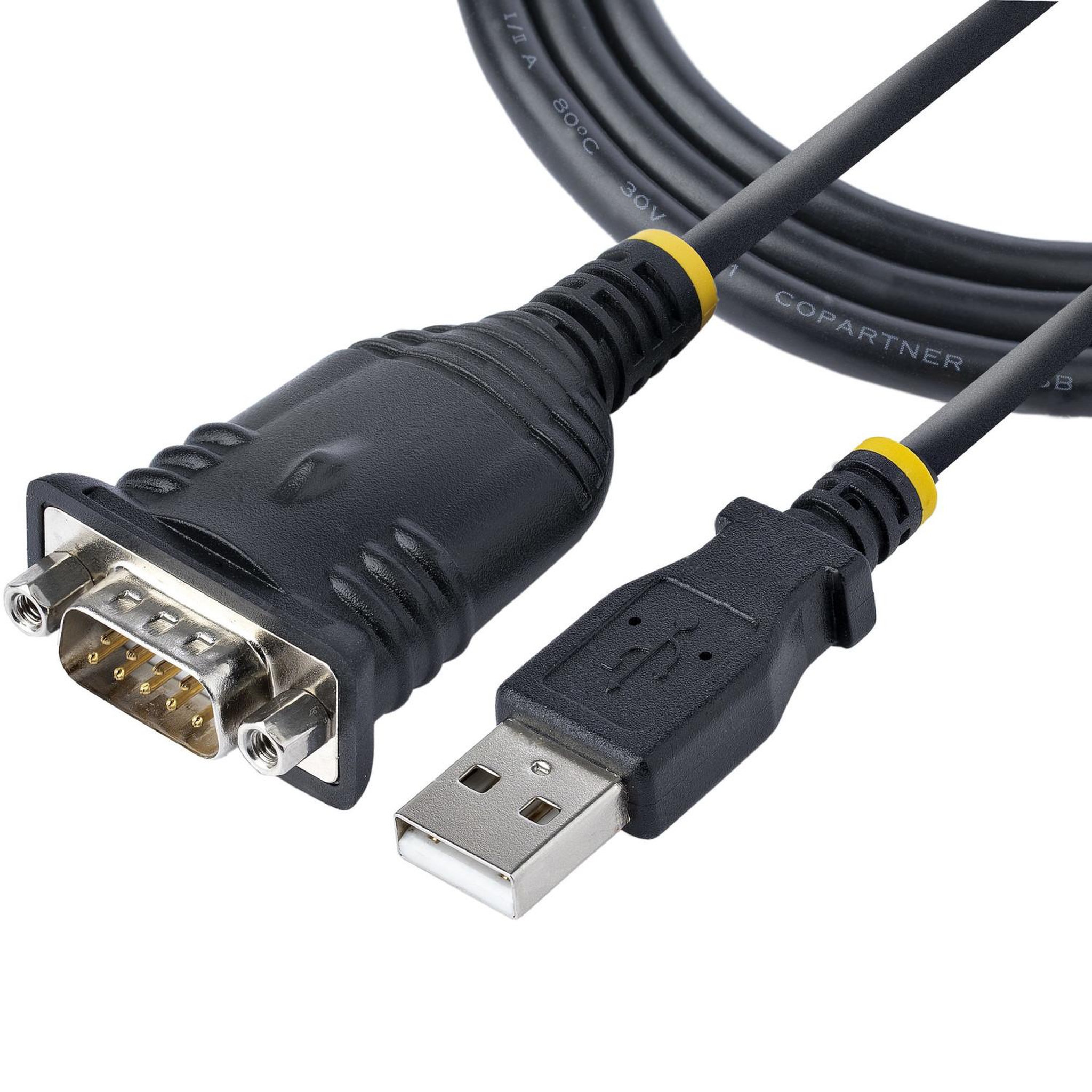 Voir la diapositive 2 : Startech Startech.com adaptateur usb vers série de 1m - convertisseur db9 mâle vers usb - adaptateur usb rs232, prolific ic - convertisseur rs232 vers usb pour plc/imprimante/scanner/switch - windows/mac