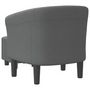 Voir la diapositive 5 : VIDAXL Chaise cabriolet avec repose pied gris foncé tissu