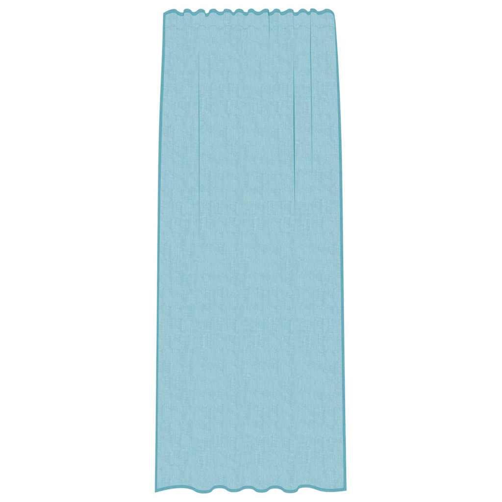 Voir la diapositive 4 : VIDAXL Rideaux en voile avec boucles 2 pcs turquoise 140x225 cm
