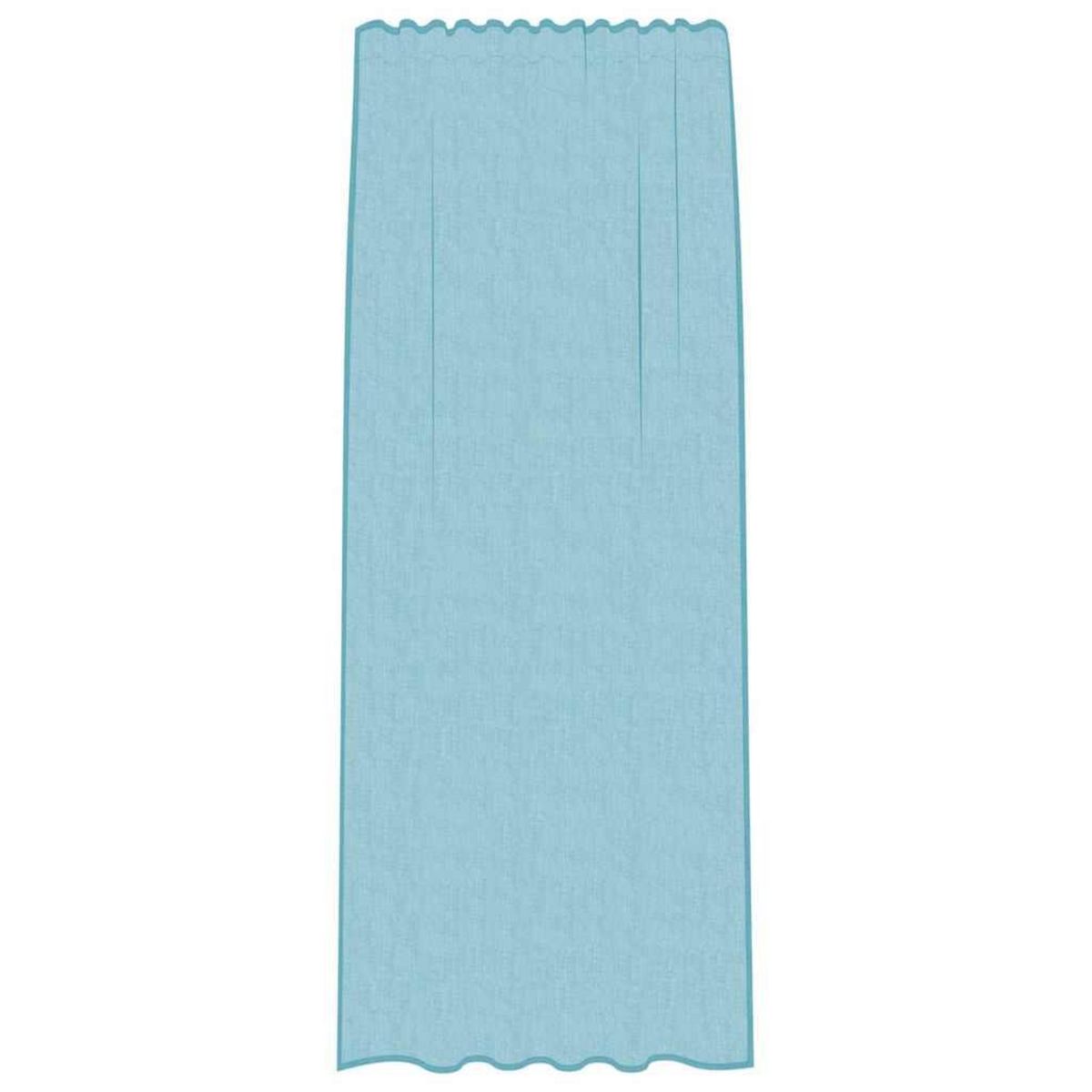 VIDAXL Rideaux en voile avec boucles 2 pcs turquoise 140x225 cm