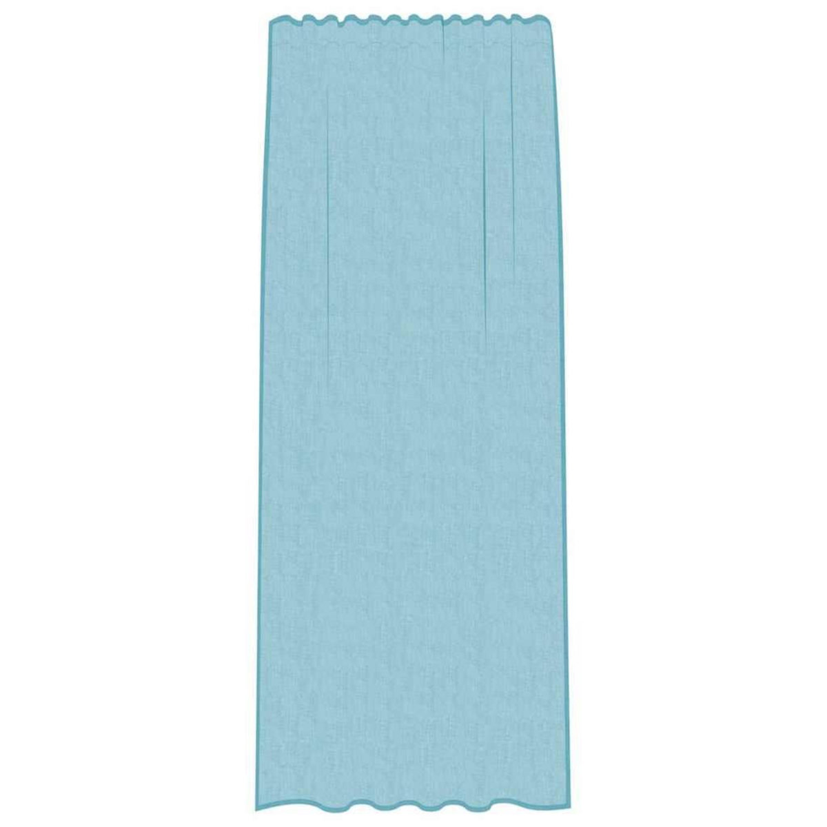 VIDAXL Rideaux en voile avec boucles 2 pcs turquoise 140x225 cm
