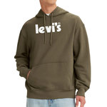 Levi's Sweat à Capuche Kaki Homme Levi's fleece 384790. Coloris disponibles : Vert