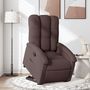Voir la diapositive 1 : VIDAXL Fauteuil inclinable marron fonce tissu