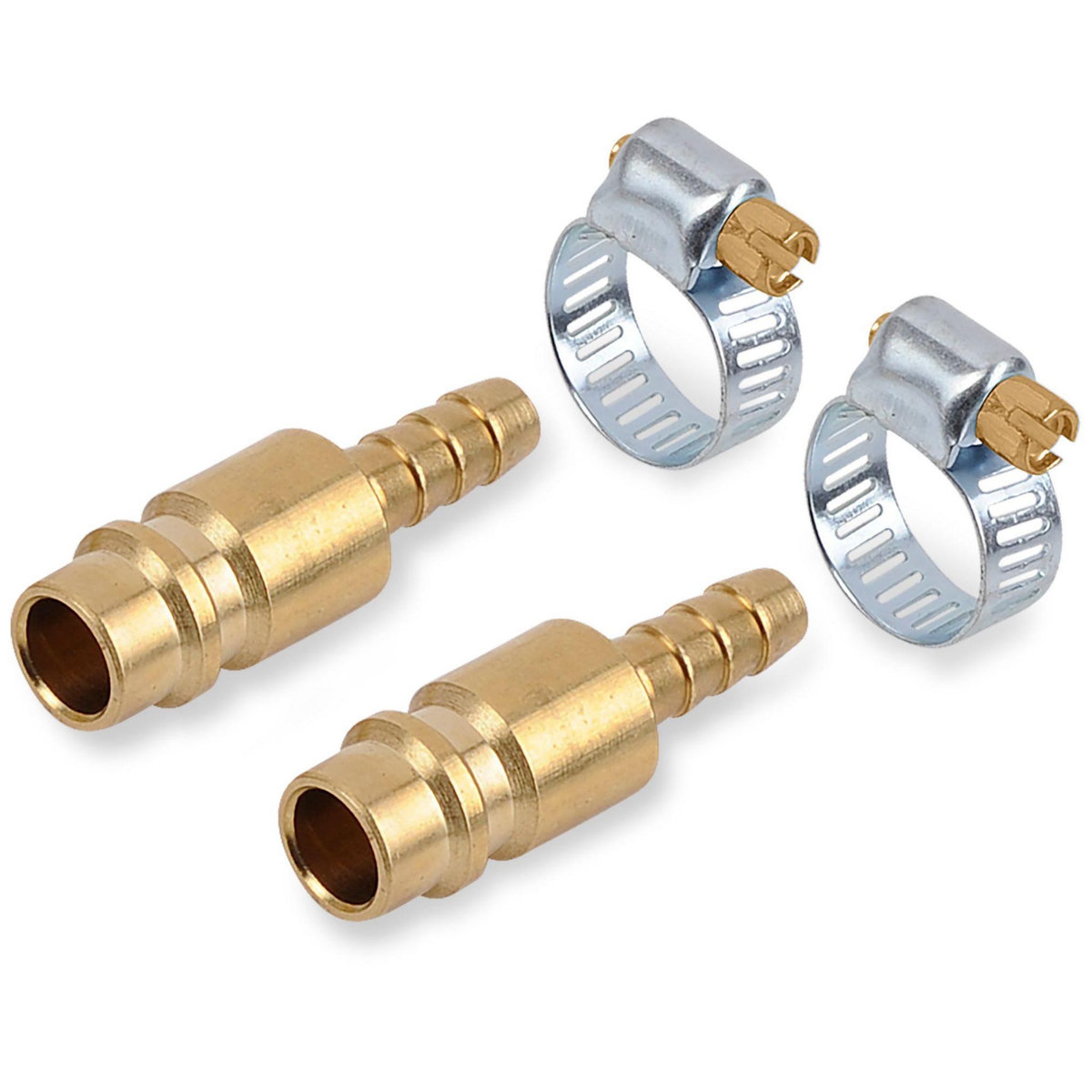 POWERPLUS Raccord pneumatique mâle auto-tétine  lot de 2