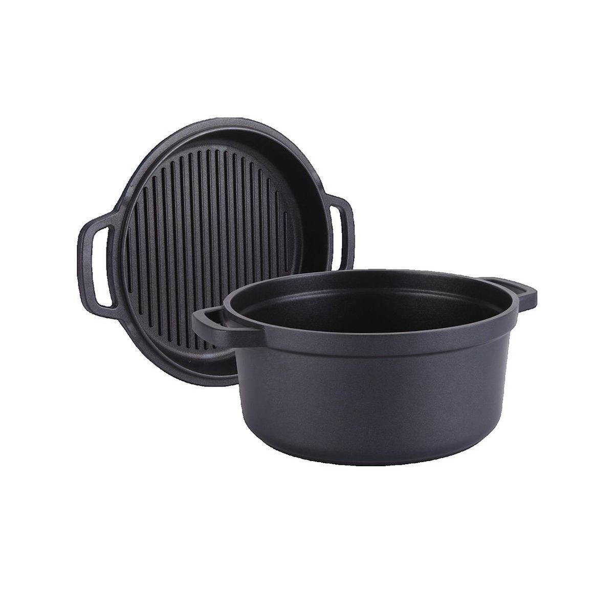 HELLO MAESTRO Casserole Maestro Garnek avec poêle grill 4,5 litres