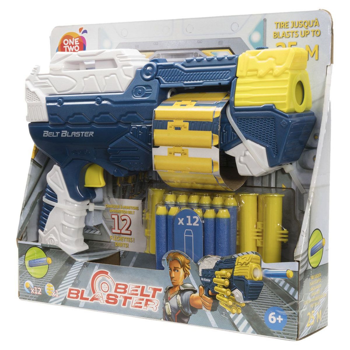 One Two Fun Petit pistolet et fléchettes Belt Blaster