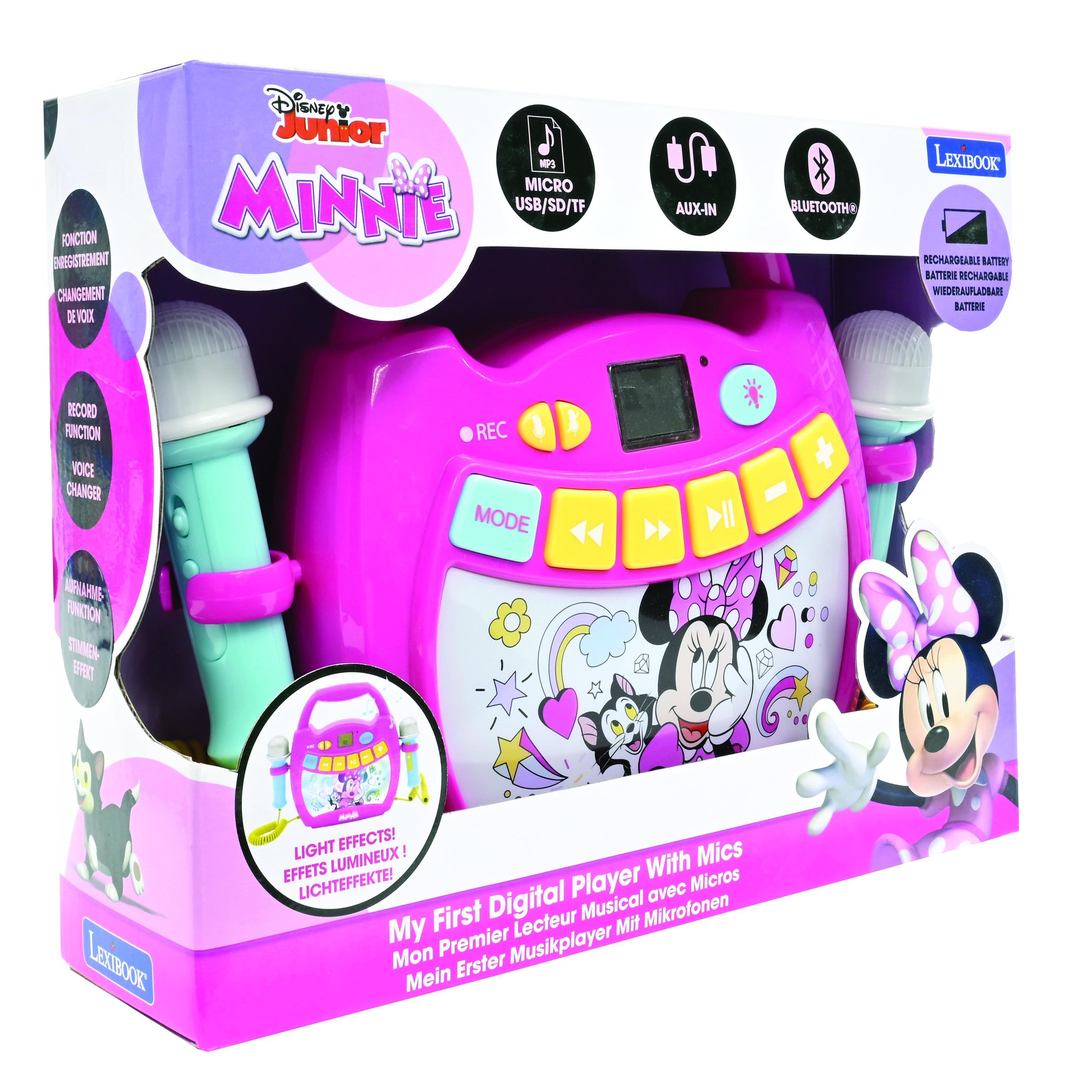 Voir la diapositive 4 : Lexibook Enceinte Bluetooth Minnie Mouse avec Micros