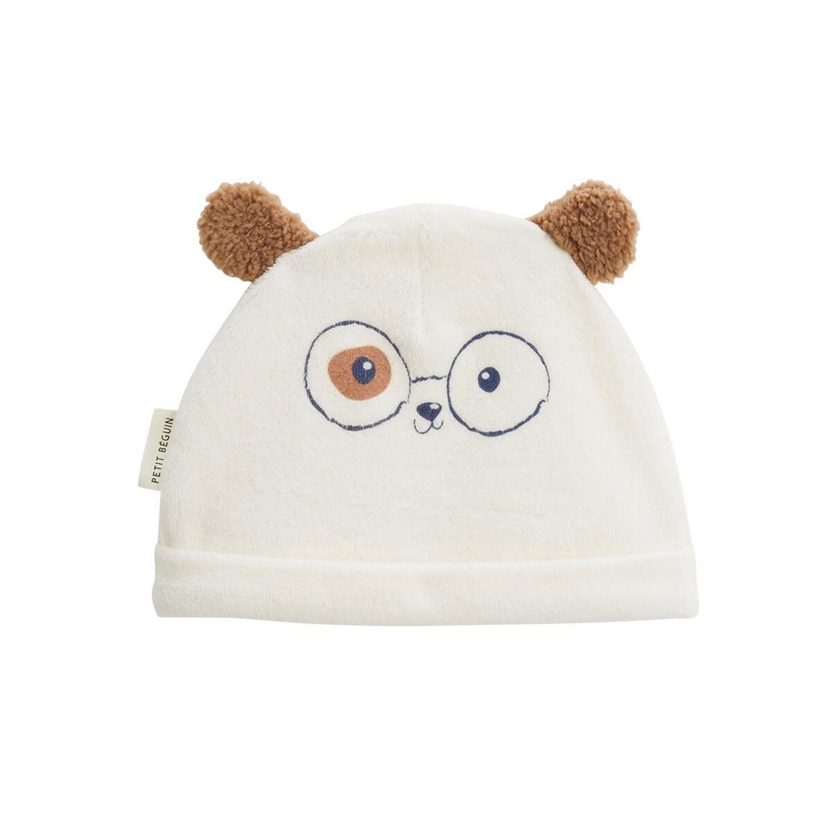 Petit Béguin Bonnet bébé et chaussons en velours Zeste d'amour