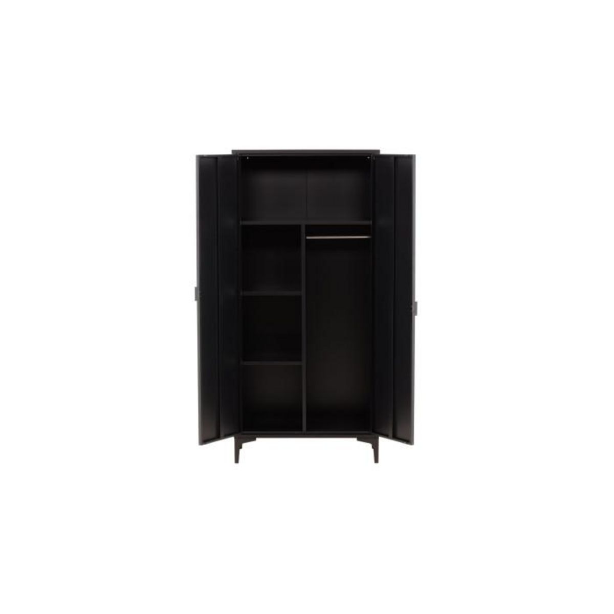 Paris Prix Armoire Design 2 Portes  Piring  85cm Noir
