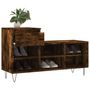 Voir la diapositive 4 : VIDAXL Armoire a chaussures Chene fume 102x36x60 cm Bois d'ingenierie