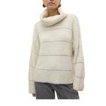 Vero Moda Pull Ecru/Argent Femme Vero Moda  hila. Coloris disponibles : Beige