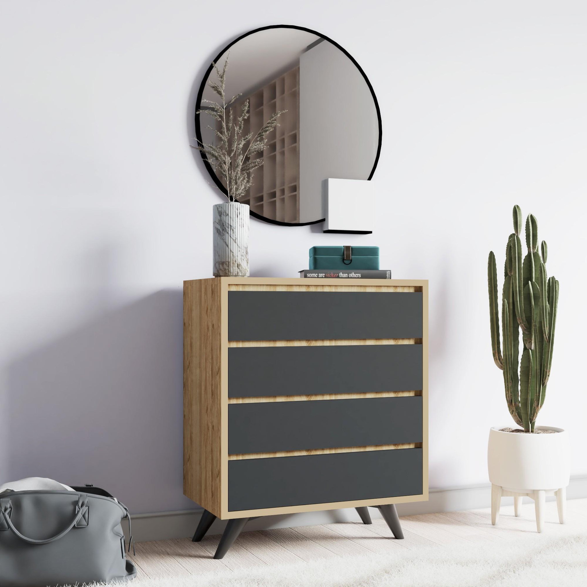 Voir la diapositive 3 : Habitat et Jardin Commode en bois  suvera  - 70 x 40 x 86 cm - marron