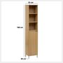 Voir la diapositive 3 : FIVE Colonne 1 porte et 3 niches en bois TASSO - Beige