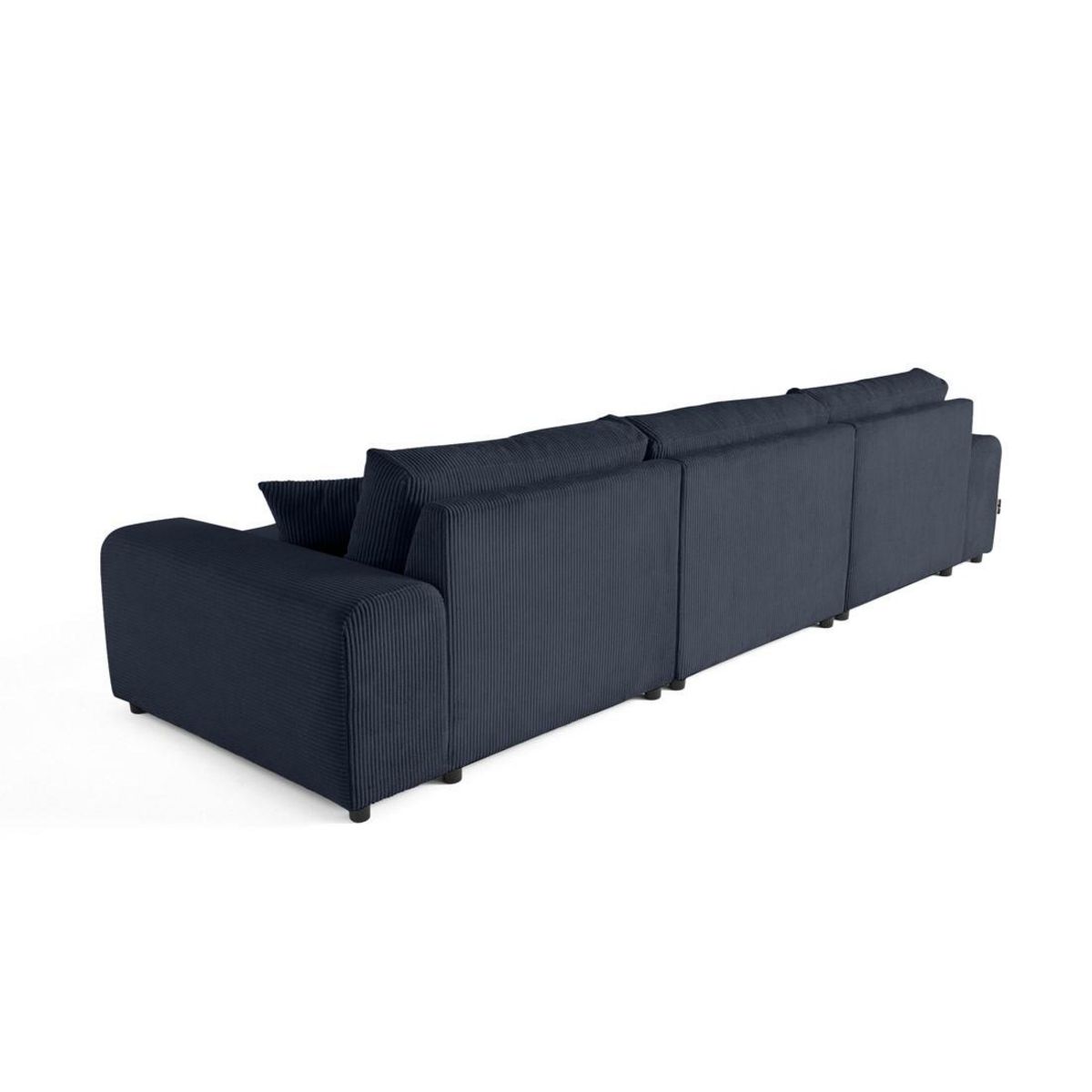 LISA DESIGN Garance - canapé panoramique en u - 7 places - en velours côtelé