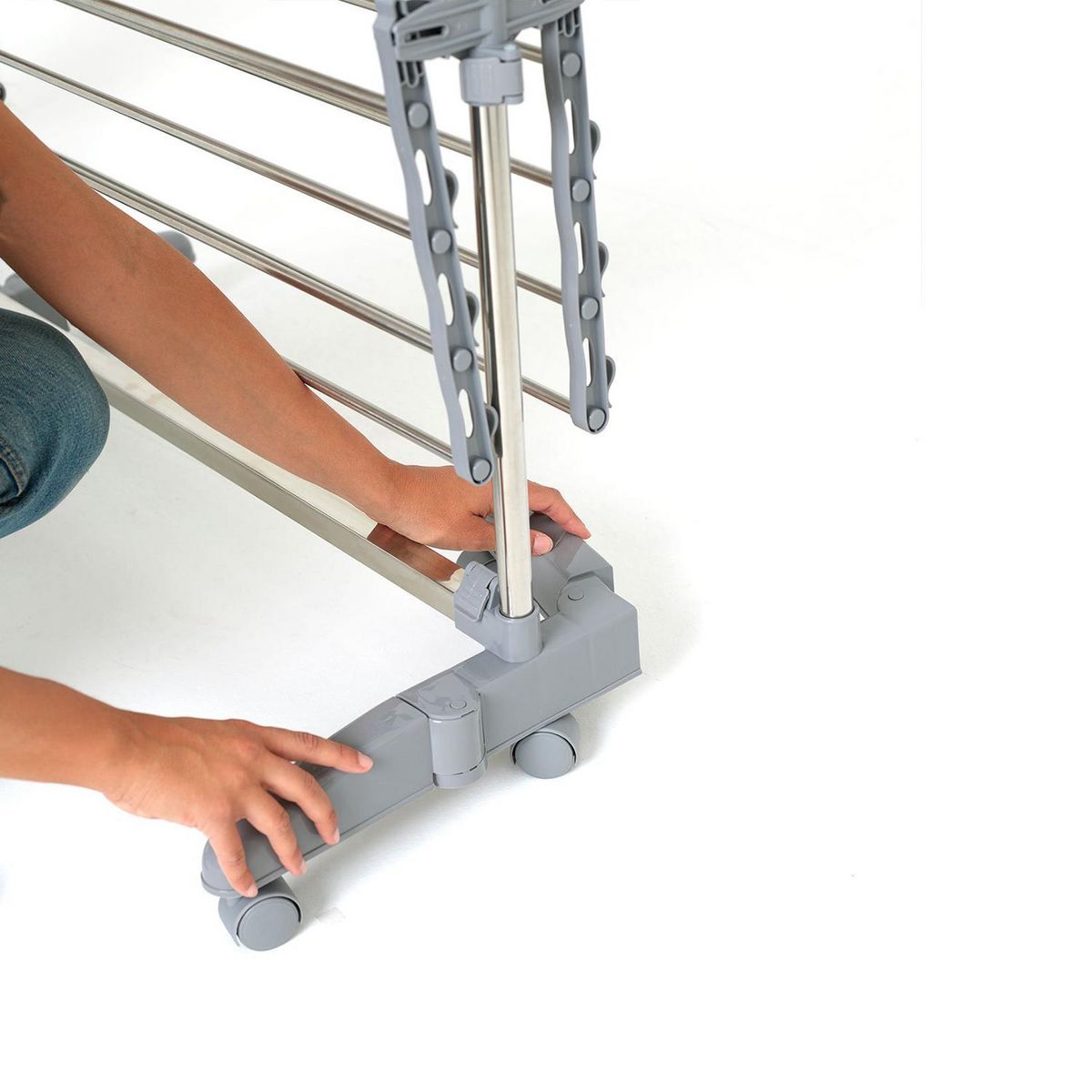 Kitchen move Séchoir à linge 25m 3 niveaux + accessoires - bat-tr-22s