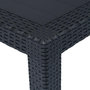Voir la diapositive 3 : VIDAXL Table de jardin Anthracite 220x90x72 cm Plastique Aspect rotin