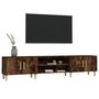 Voir la diapositive 4 : VIDAXL Meuble TV chene fume 180x31,5x40 cm bois d'ingenierie