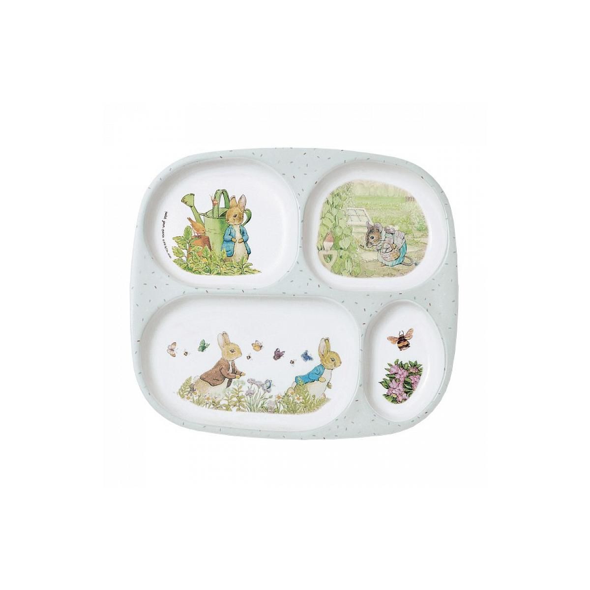 Petit Jour Plateau 4 compartiments Pierre Lapin