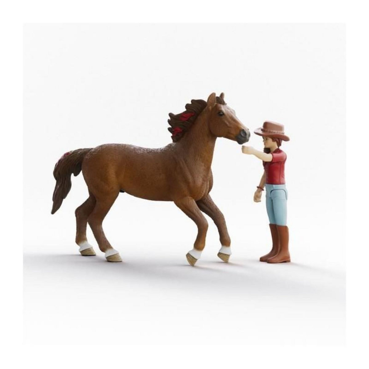 Schleich Figurines Hannah et Cayenne, SCHLEICH 42711 Horse Club, Des 4 ans