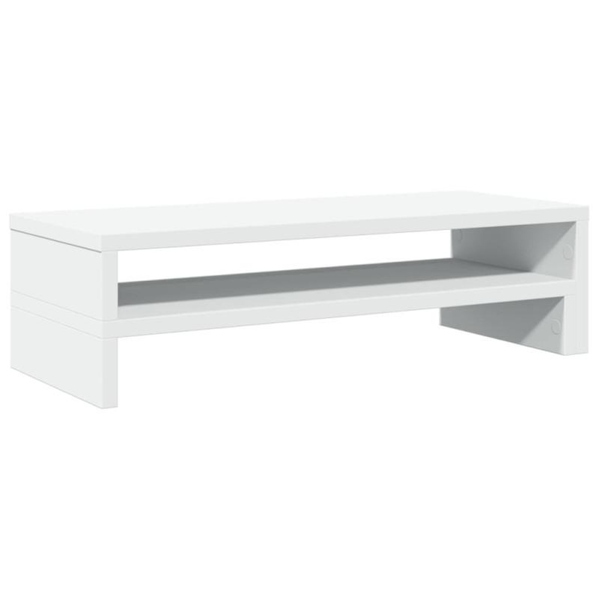 Voir la diapositive 6 : VIDAXL Support de moniteur blanc 54x22x15 cm bois d ingénierie