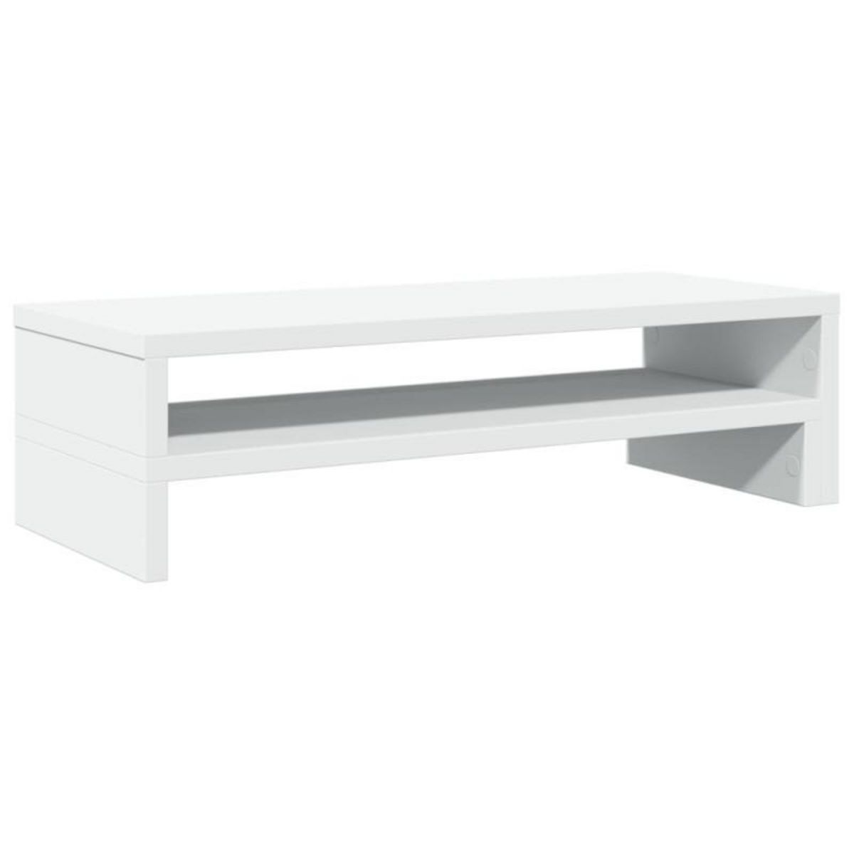 VIDAXL Support de moniteur blanc 54x22x15 cm bois d ingénierie