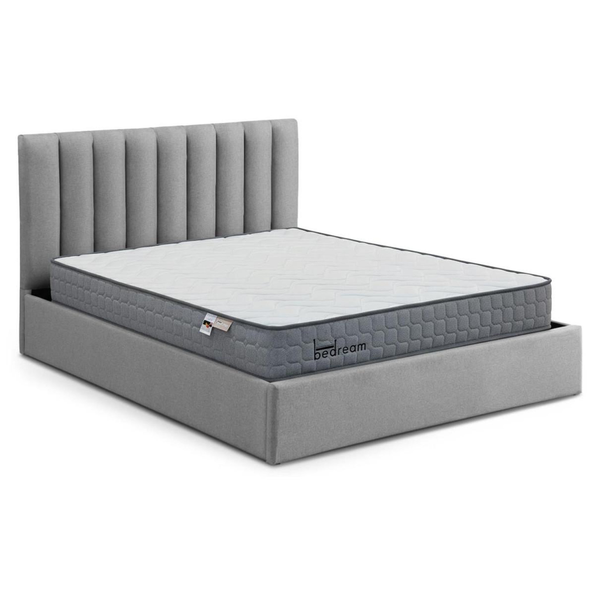 Paris Prix Pack lit coffre & matelas  dream & goodream  160x200cm gris
