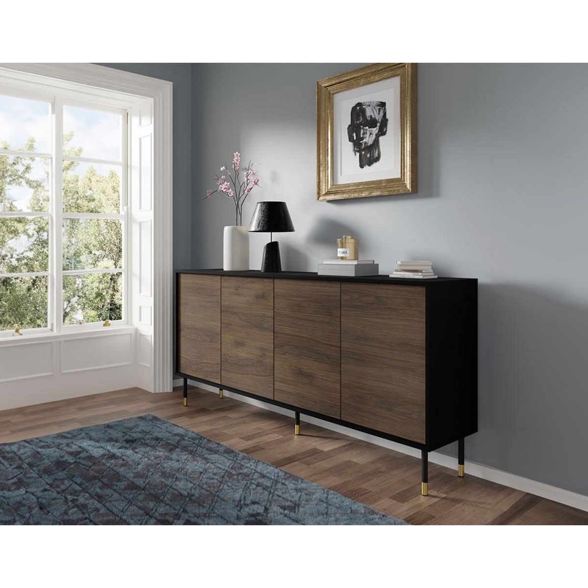 BEST MOBILIER Novara - buffet bas - 180 cm