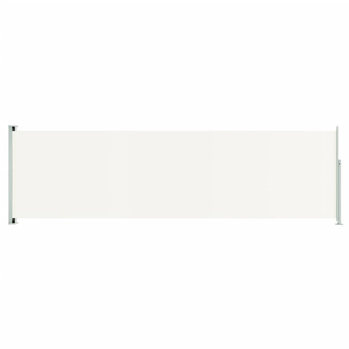 VIDAXL Auvent lateral retractable de patio 180x600 cm Creme