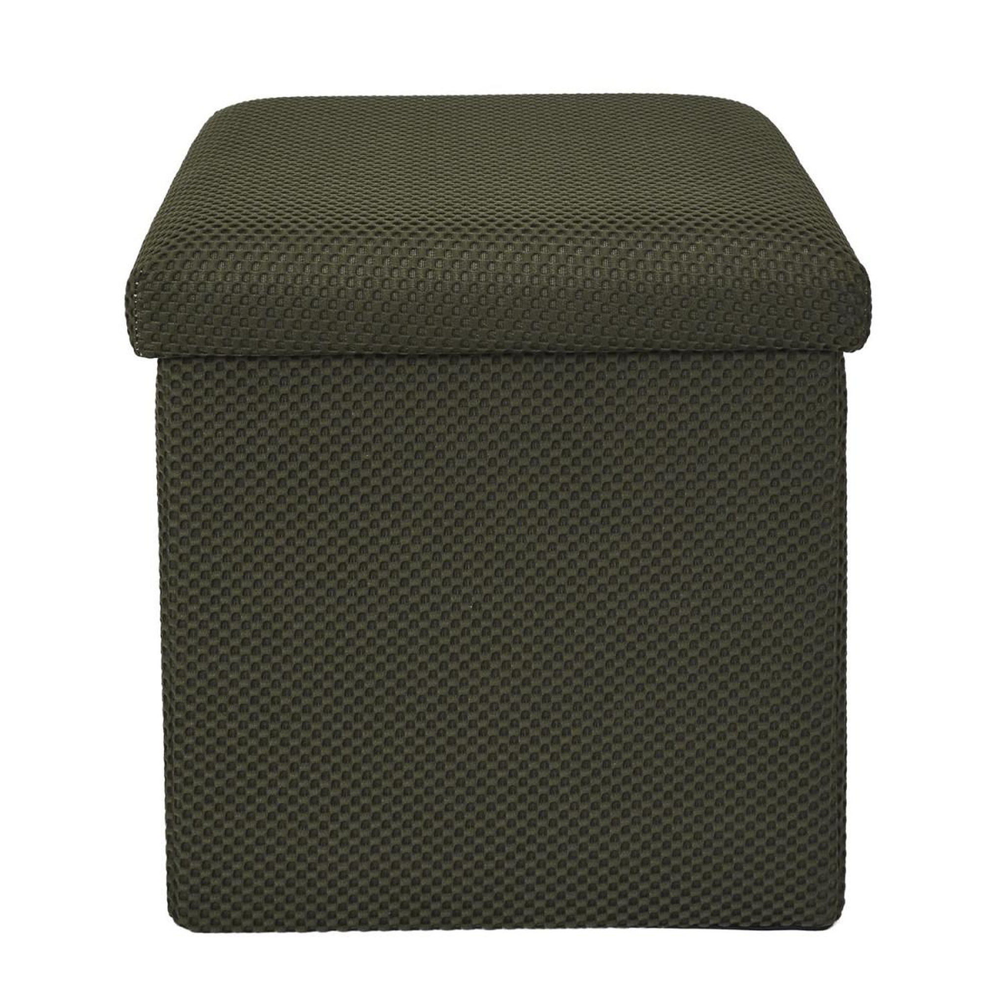 Voir la diapositive 2 : The Home Deco Factory Pouf coffre pliable  atome  38cm kaki