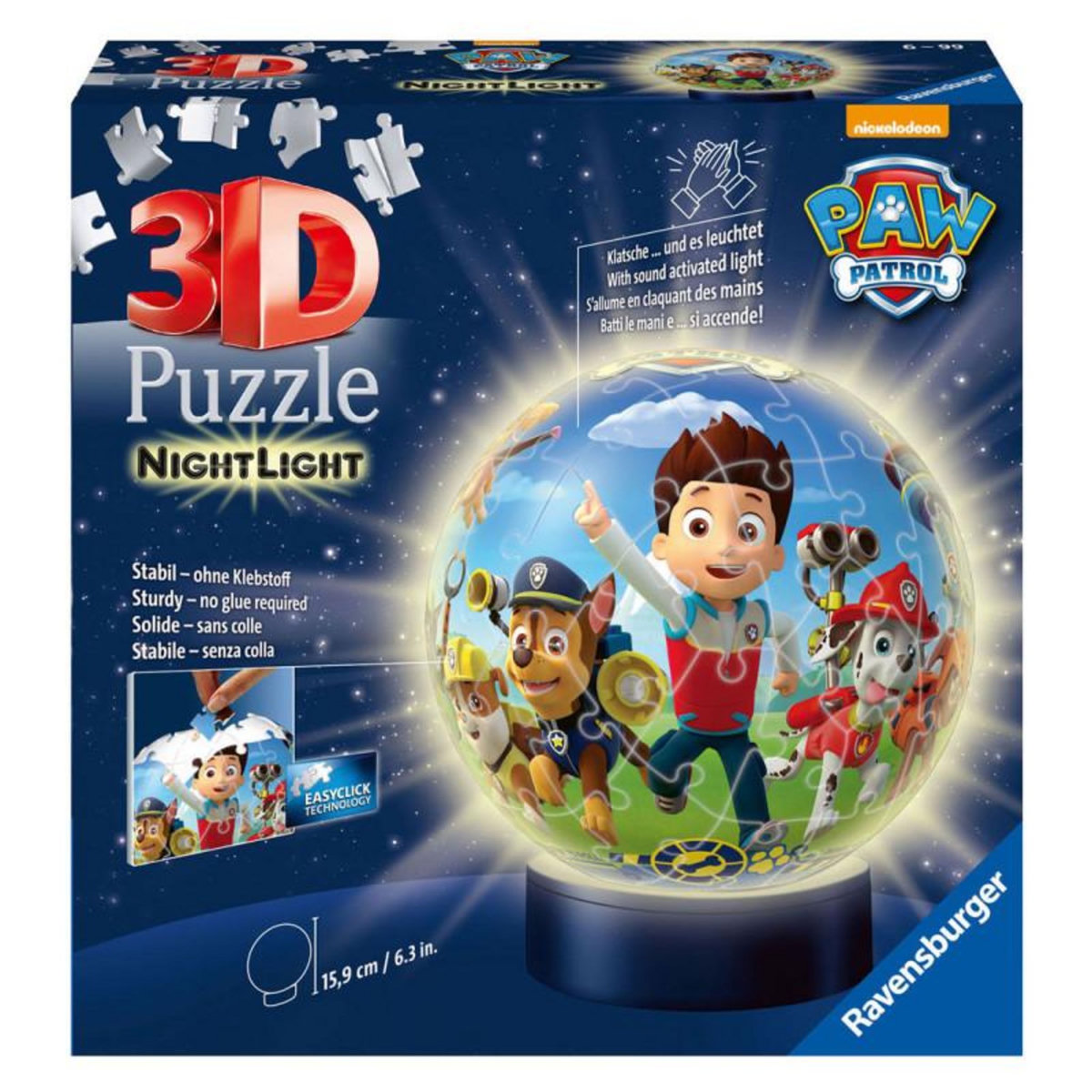 RAVENSBURGER Ravensburger - 3D Puzzle PAW Patrol Night Lamp, 72pcs. 118427
