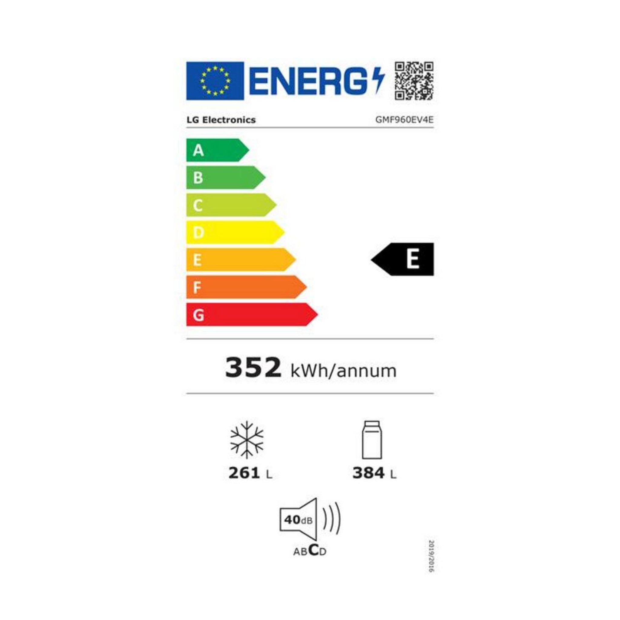 Voir la diapositive 2 : LG Réfrigérateur américain 91cm 645l total no-frost noir acier - gmf960ev4e