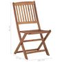 Voir la diapositive 6 : VIDAXL Chaises pliables de jardin lot de 4 avec coussins Bois d'acacia