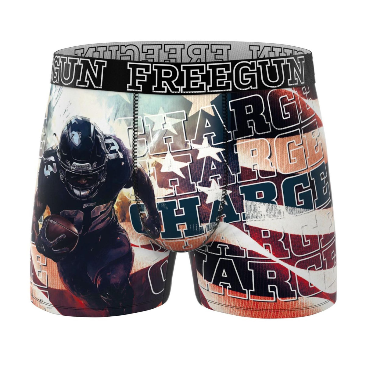 FREEGUN Lot de 3 boxers enfant This is America