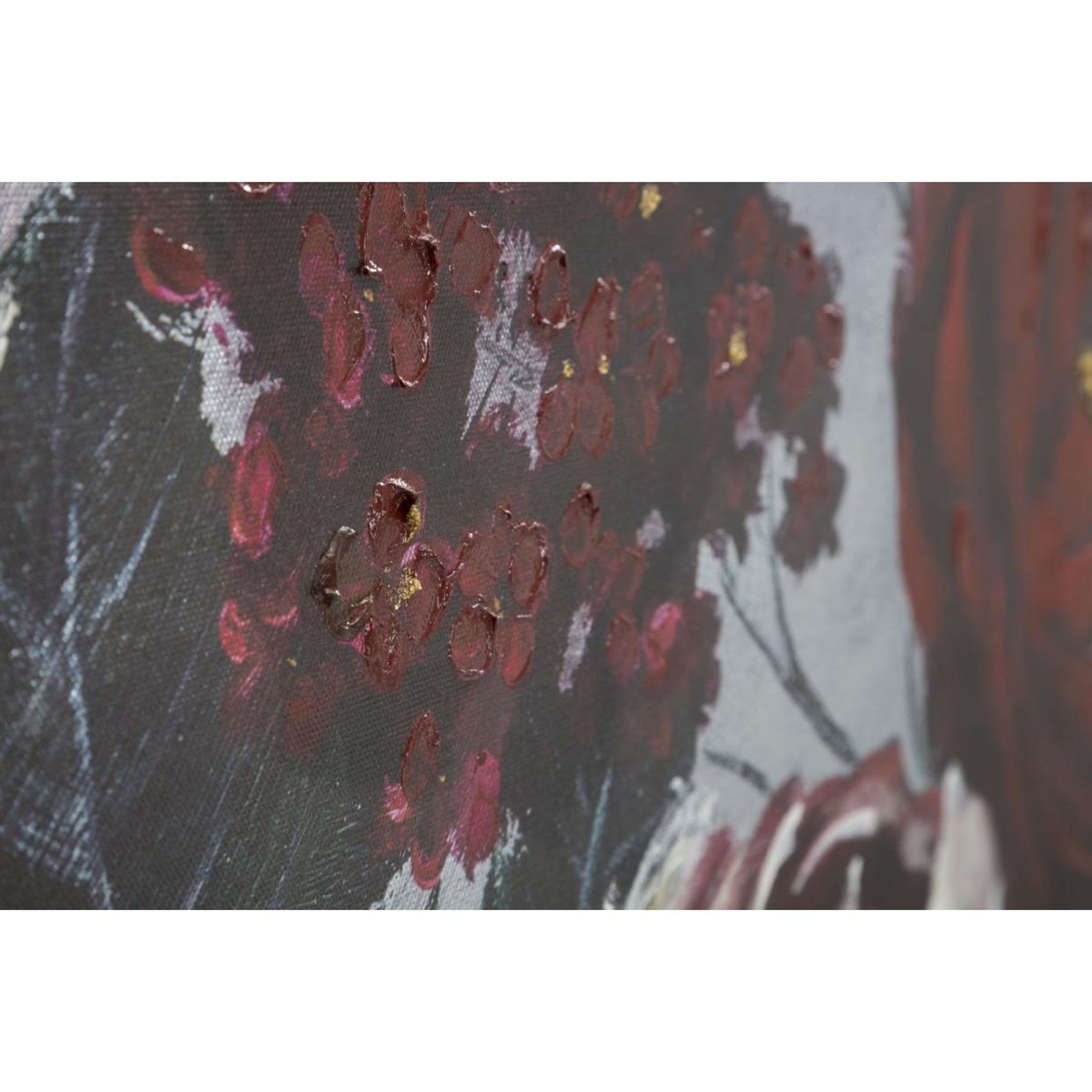 Voir la diapositive 4 : Paris Prix Toile peinture déco  flower  60x120cm multicolore