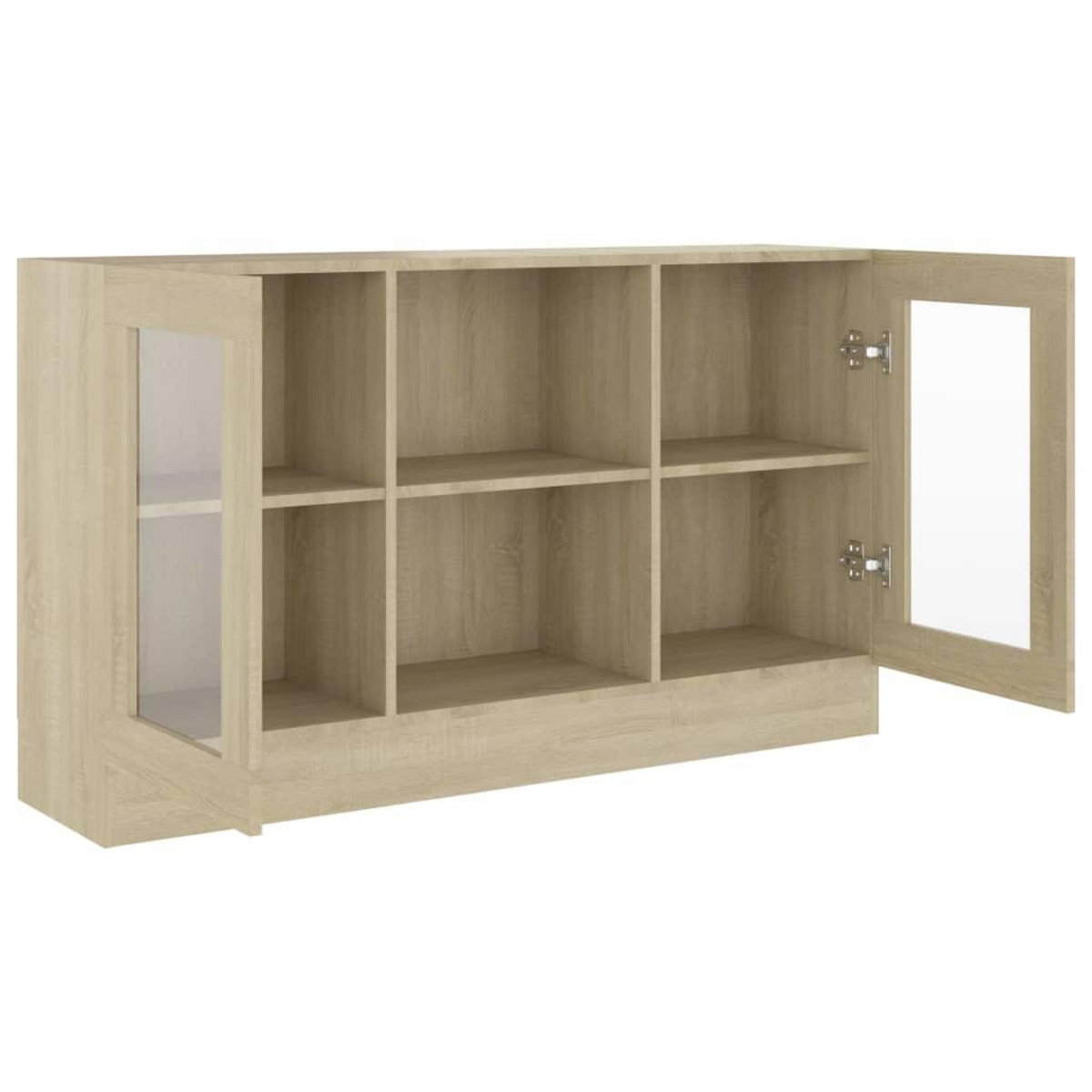 VIDAXL Armoire a vitrine Chene sonoma 120x30,5x70 cm Bois d'ingenierie